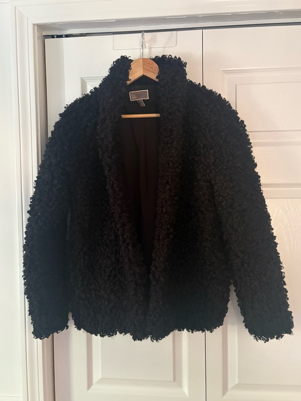 Chelsea 28 Black Teddy Faux Shearling Jacket - Women